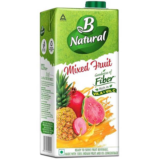 B NATURAL MIXED FRUIT CLI-PRO-ING JUICE 1L