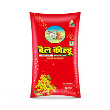 BAIL KOLHU MUSTARD KACHI DHANI OIL POUCH 1KG
