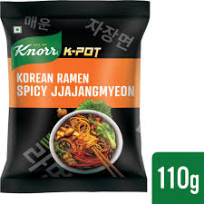KNORR KOREAN RAMEN SPICY JJAJANGMYEON VEG MEAL 110GM