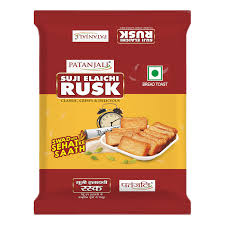 PATANJALI SUJI ELAICHI RUSK 182GM