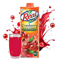 REAL CRANBERRY  FRUIT POWER 1L