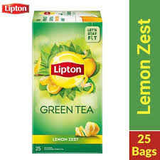 LIPTON GREEN TEA LEMON ZEST 25N