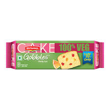 BRITANNIA GOBBLES FRUITY FUN CAKE VEG 60G