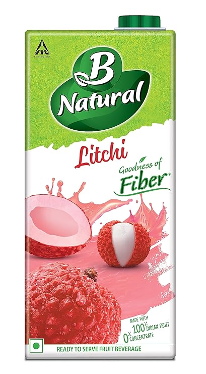 B NATURAL LITCHI FIBER JUICE 1L