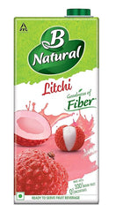 B NATURAL LITCHI FIBER JUICE 1L